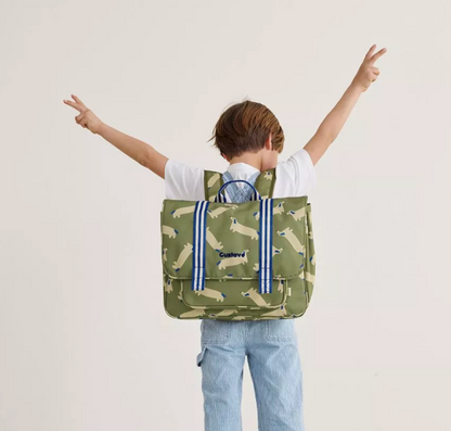 Cartable enfant - Teckels Olive