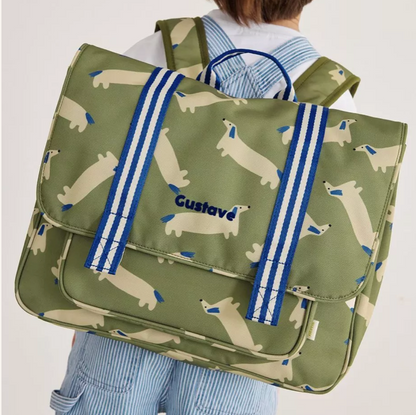Cartable enfant - Teckels Olive