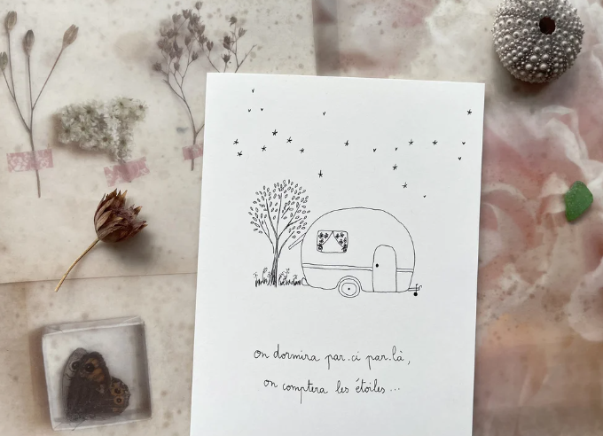 Carte - Caravane sous les étoiles
