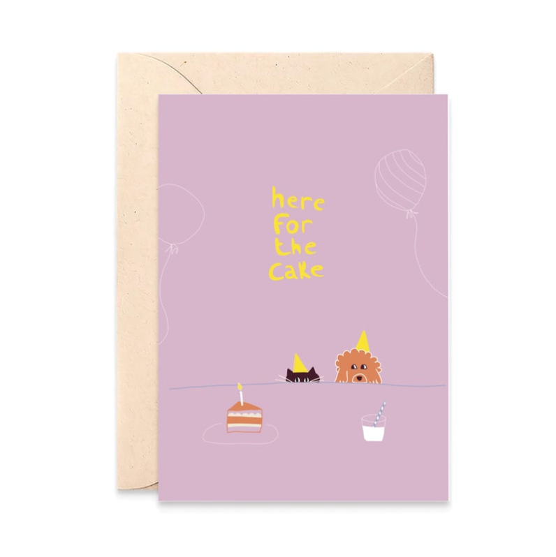 Carte - Here for the cake