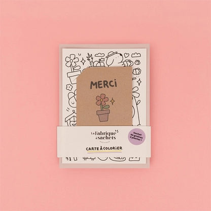 Carte & sachet de graines - Nounou adorée