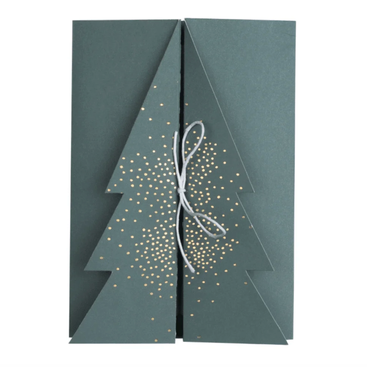 Carte sapin vert en relief