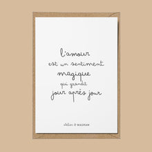 Carte - Sentiment magique