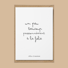 Carte - Un peu, beaucoup