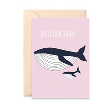Carte - Welcome Baby (Baleine)