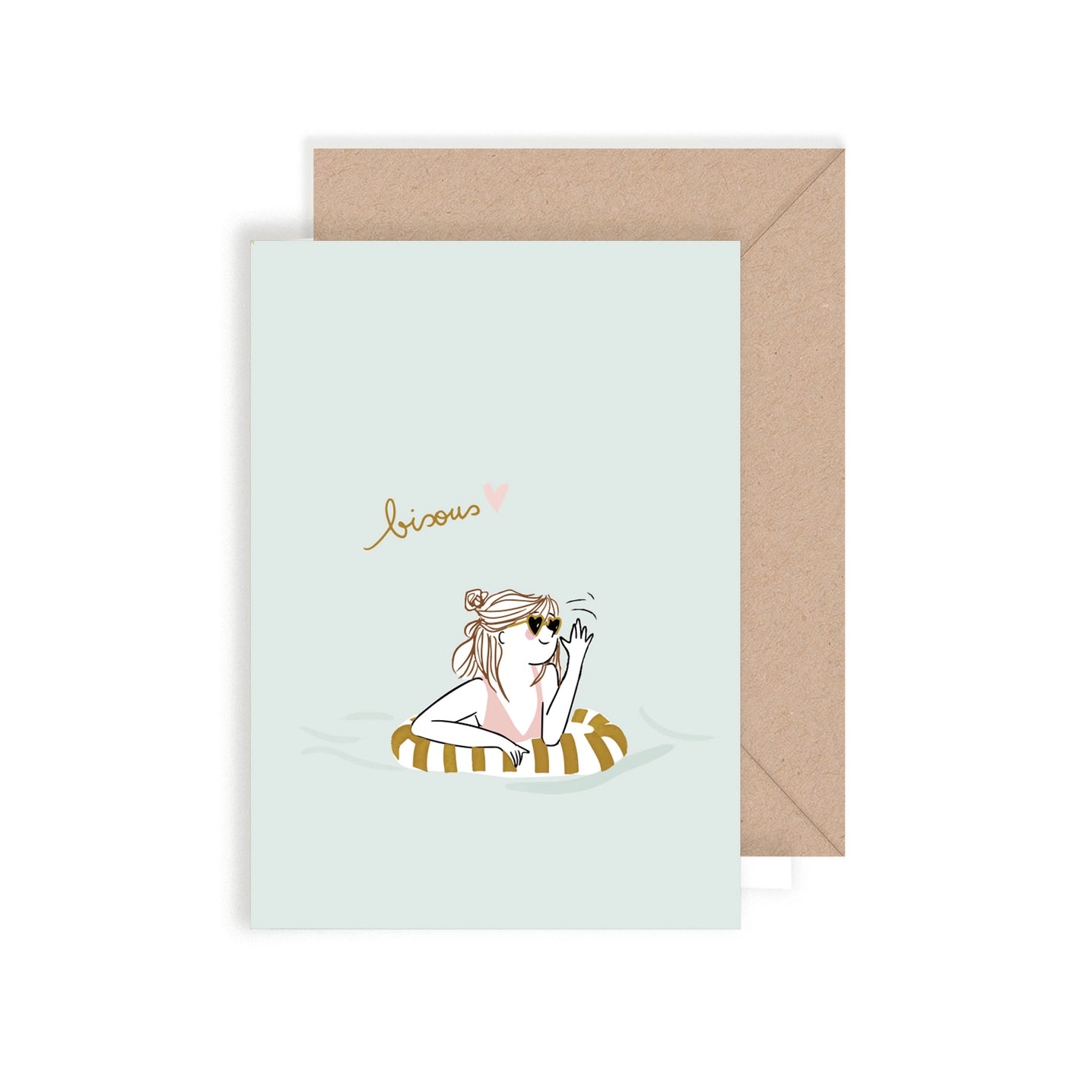 Carte bisous bouée