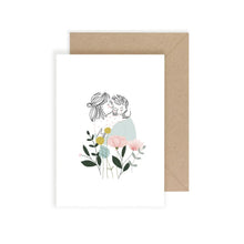 Carte câlin fleuri
