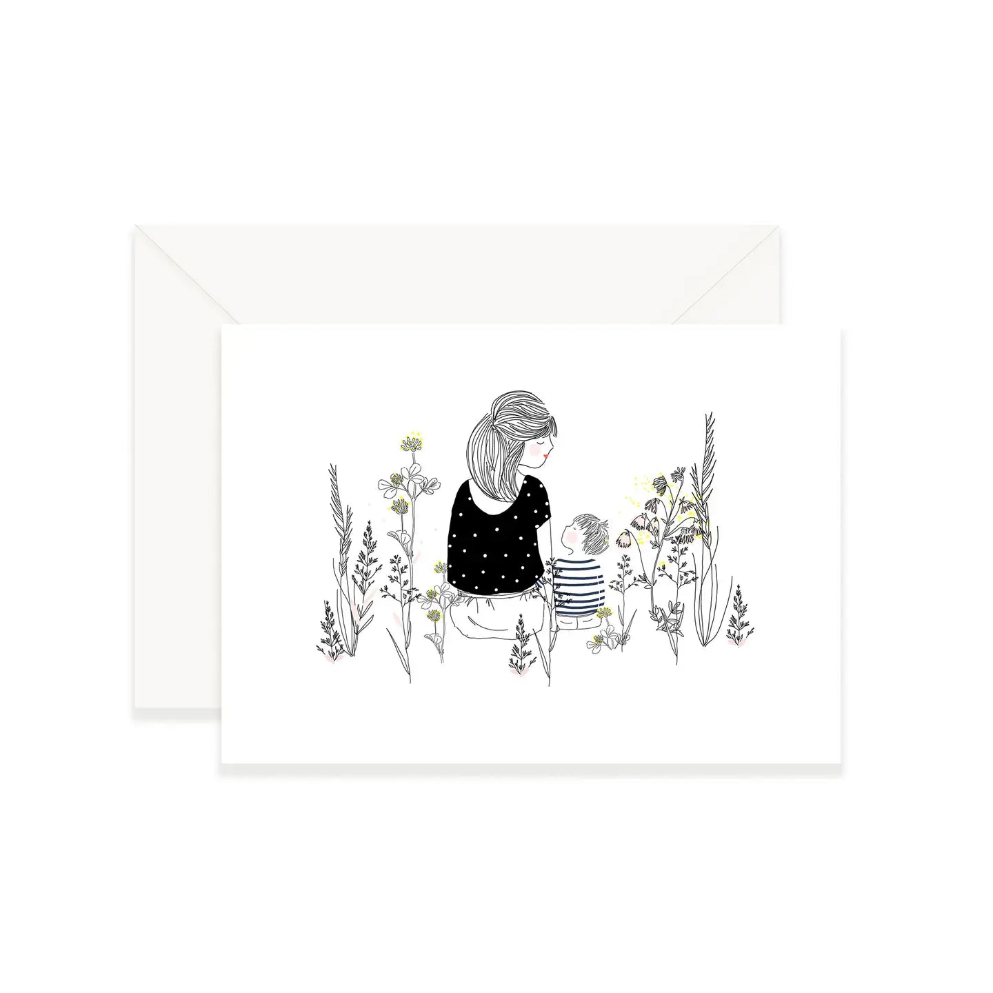 Carte mère, fils et fleurs