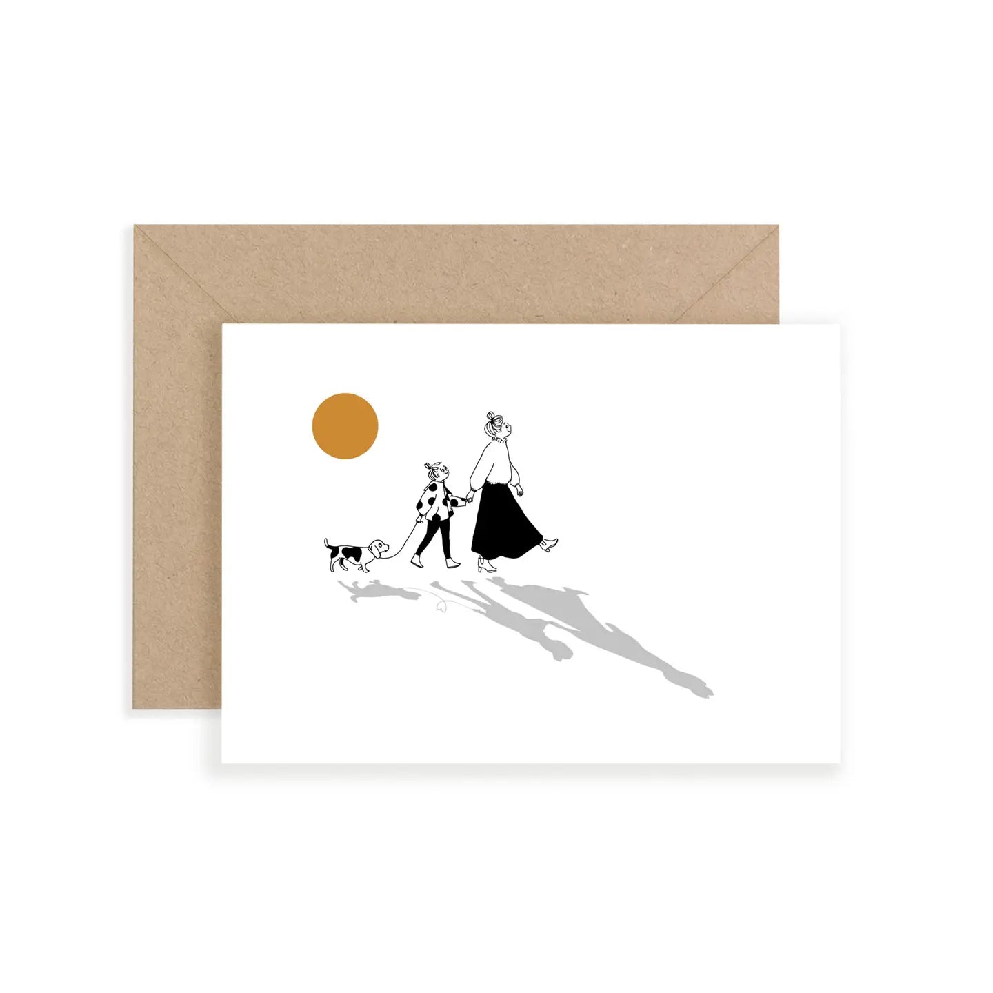 Carte ombre mère et fille
