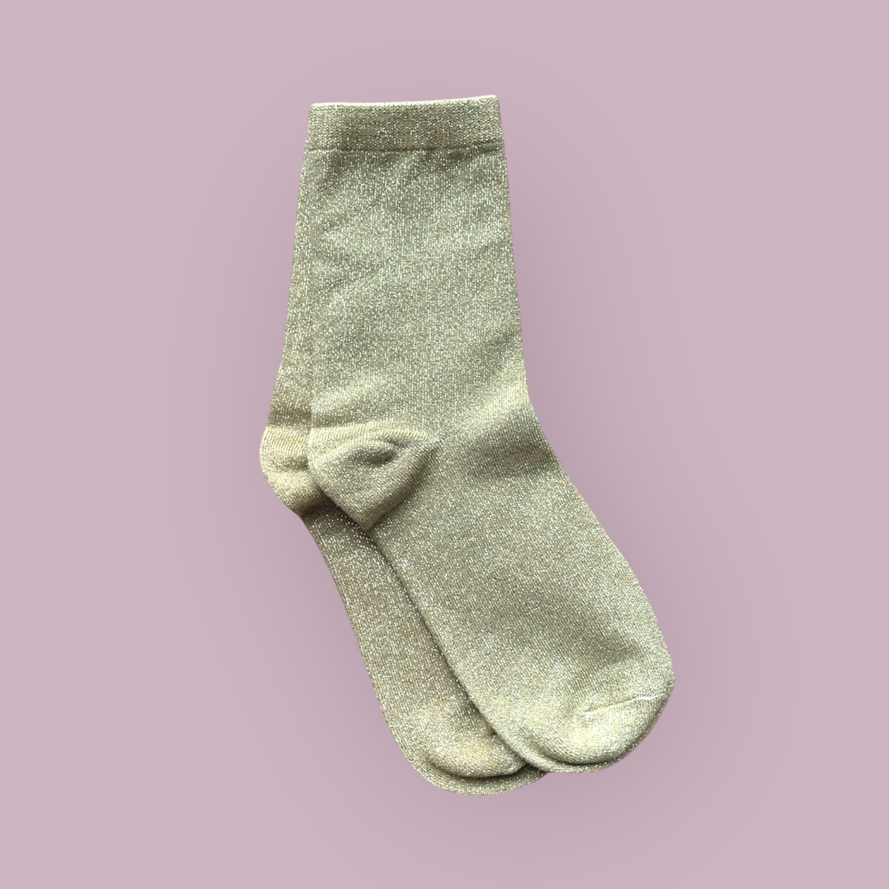 Chaussettes paillettes - Doré