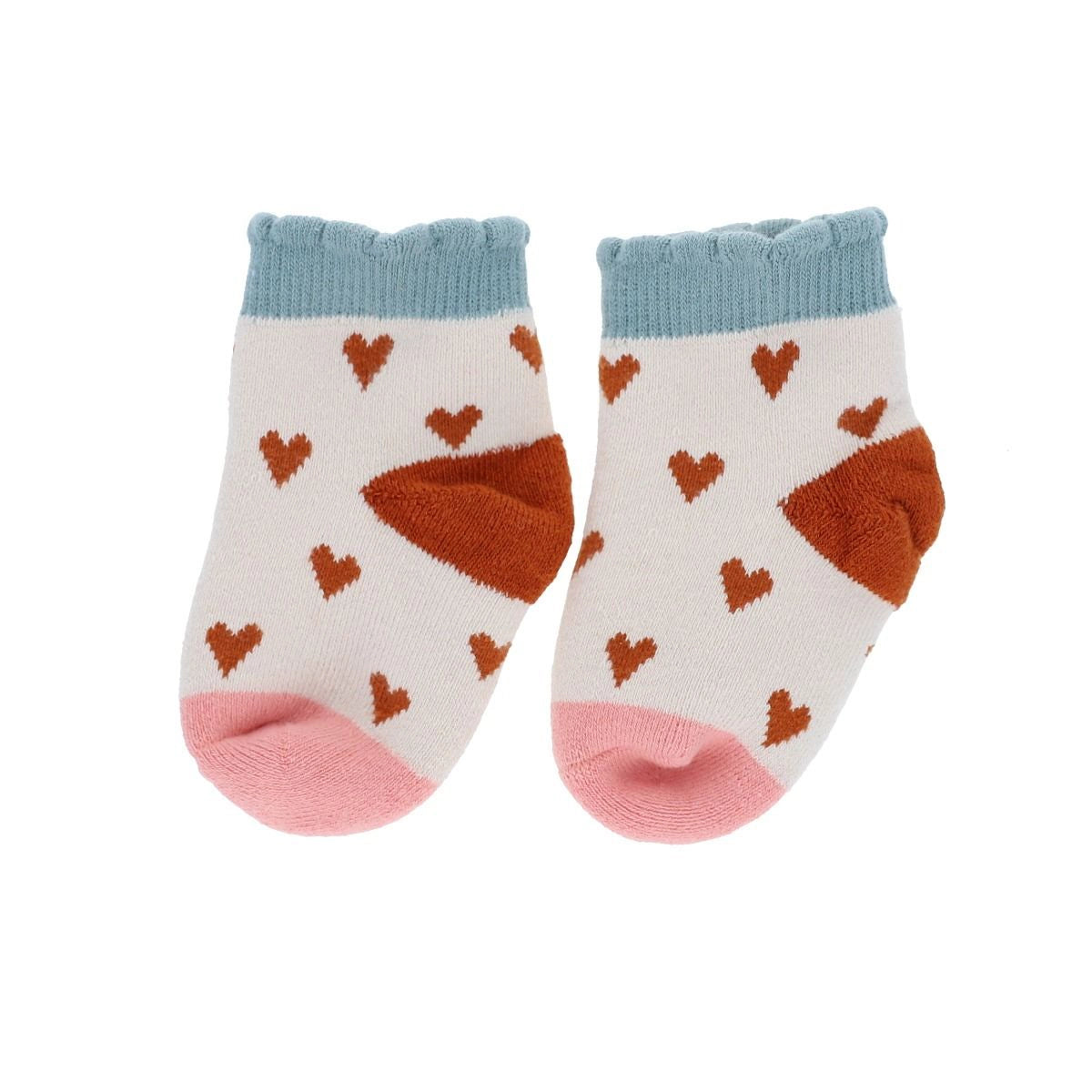 Chaussettes bébé 0 à 6 mois - Coeurs