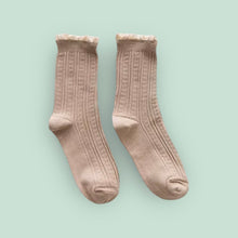 Chaussettes - Macramé beige