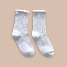 Chaussettes - Macramé grise