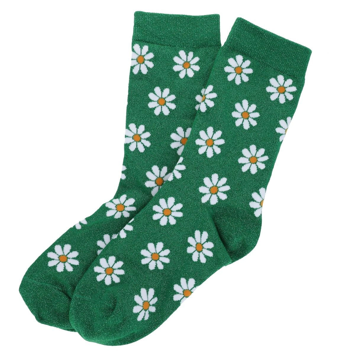 Chaussettes à paillettes 36/40 - Marguerites