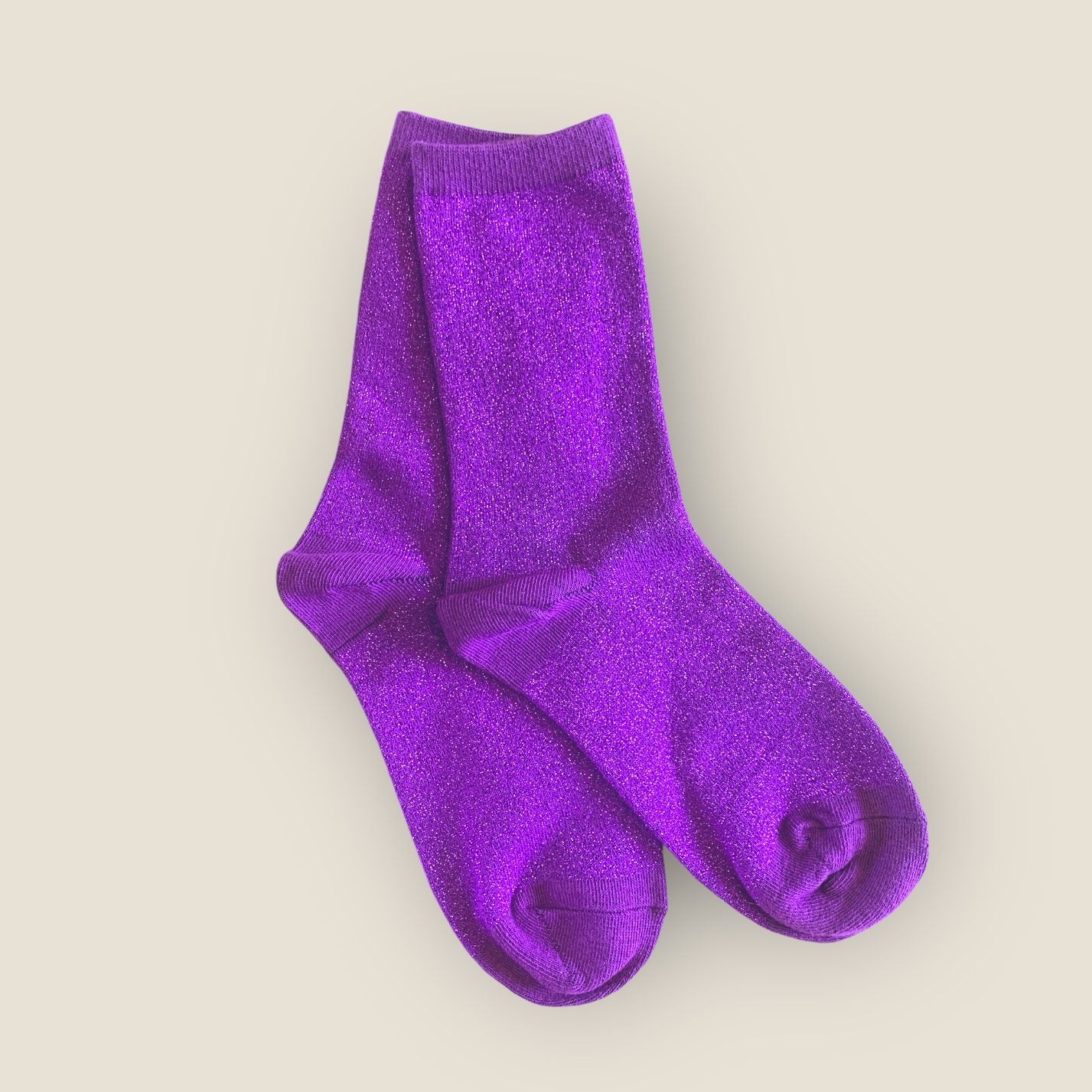Chaussettes paillettes - Fucshia