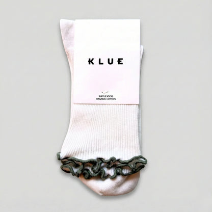 Chaussettes à volants 36/40 - Kaki