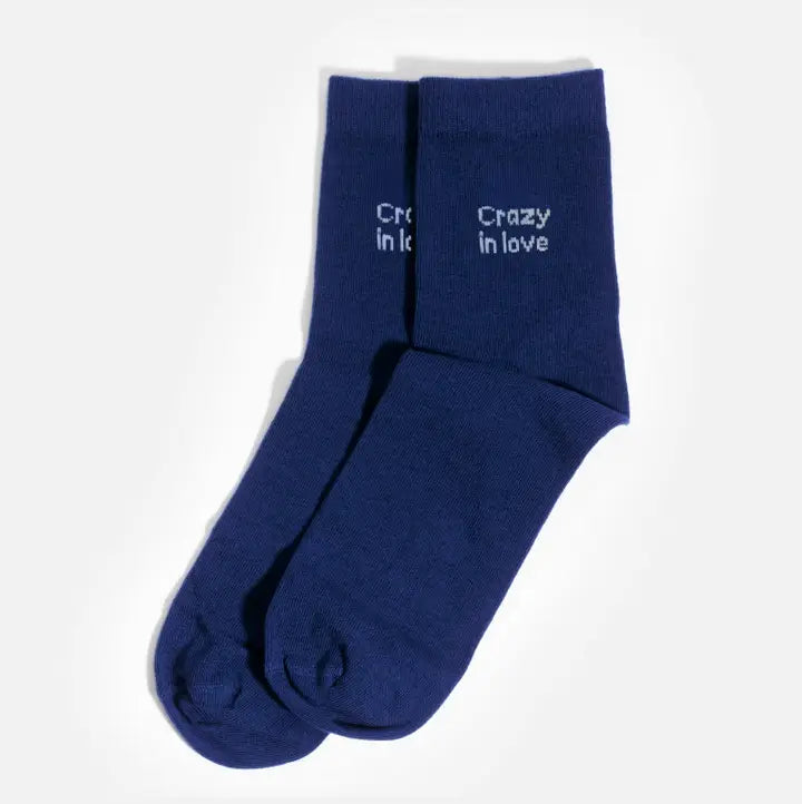 Chaussettes bleues marines Crazy In Love