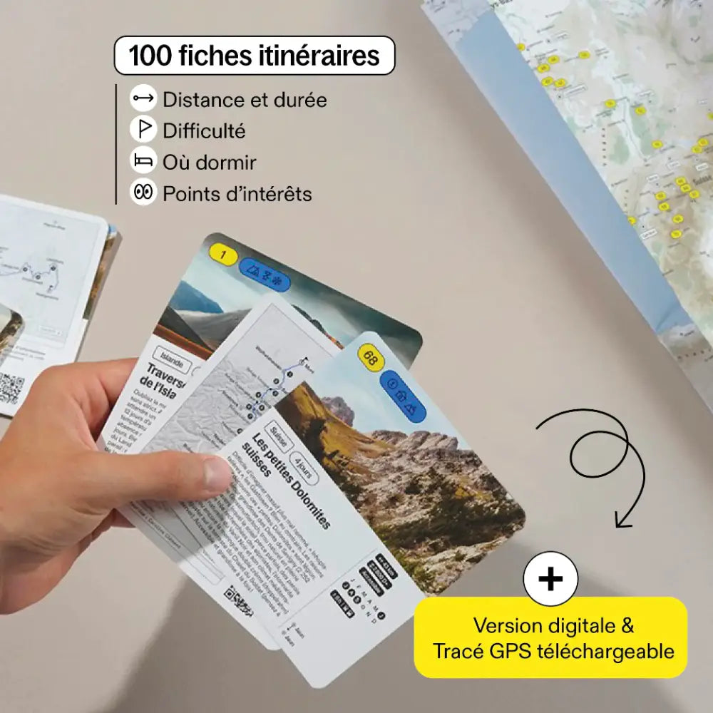 Coffret recto verso 100 randonnées en Europe