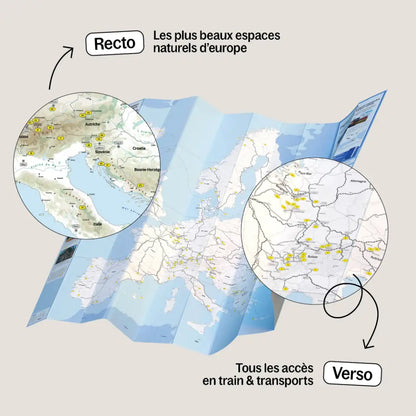 Coffret recto verso 100 randonnées en Europe