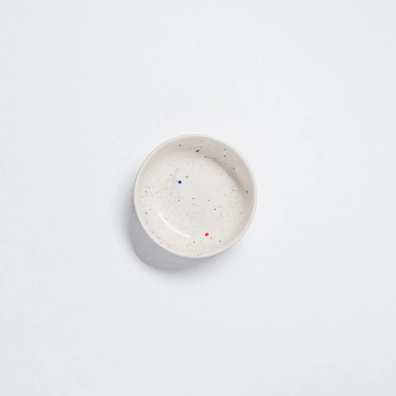 Coupelle tachetée en céramique - Blanc