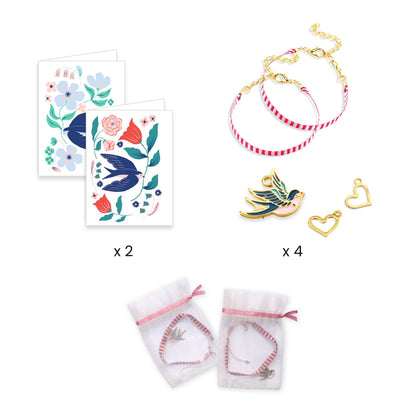 Kit bijoux Rubans oiseaux – Djeco