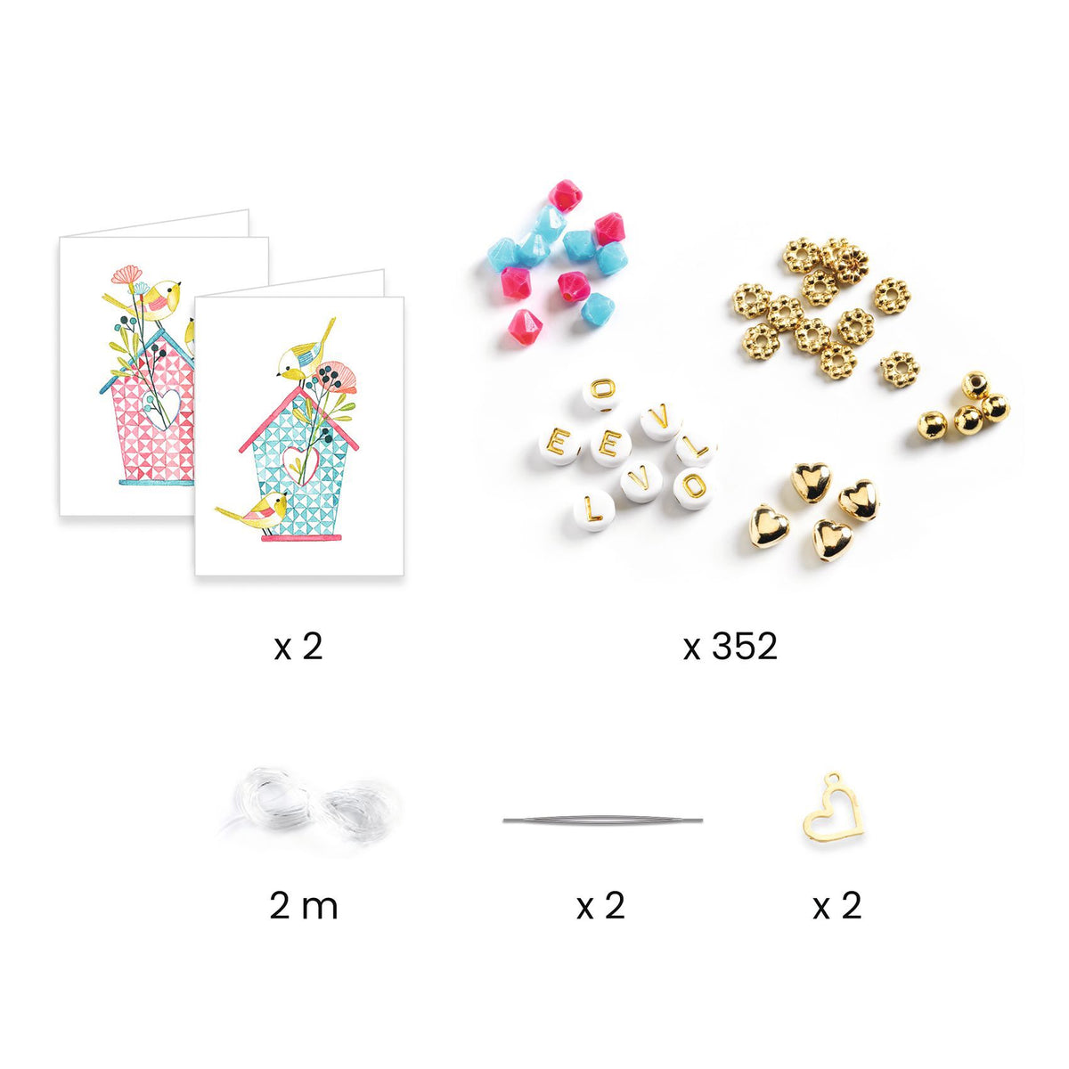 Kit bijoux Enfilage lettres – Djeco
