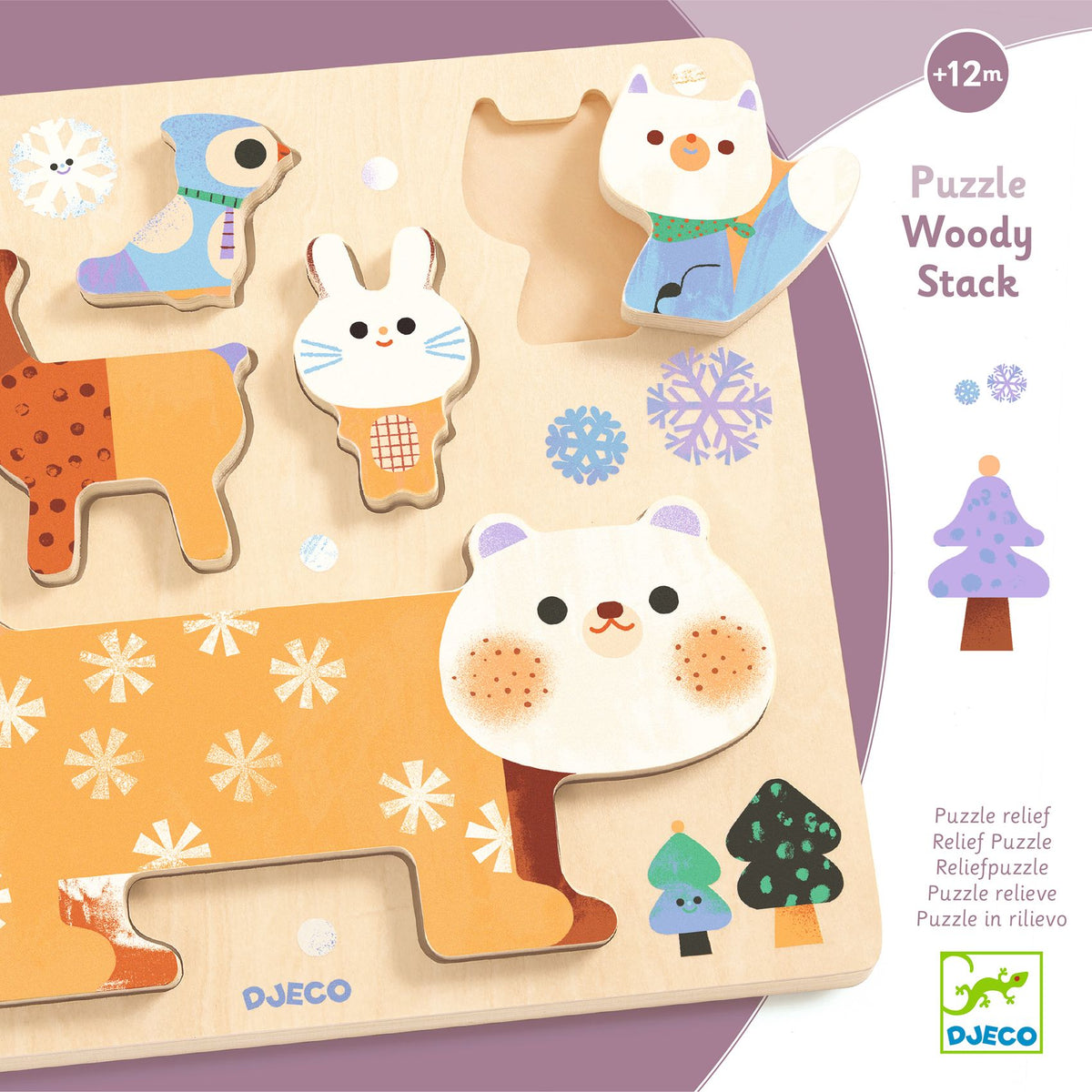 Puzzle en bois WoodyStack – Djeco