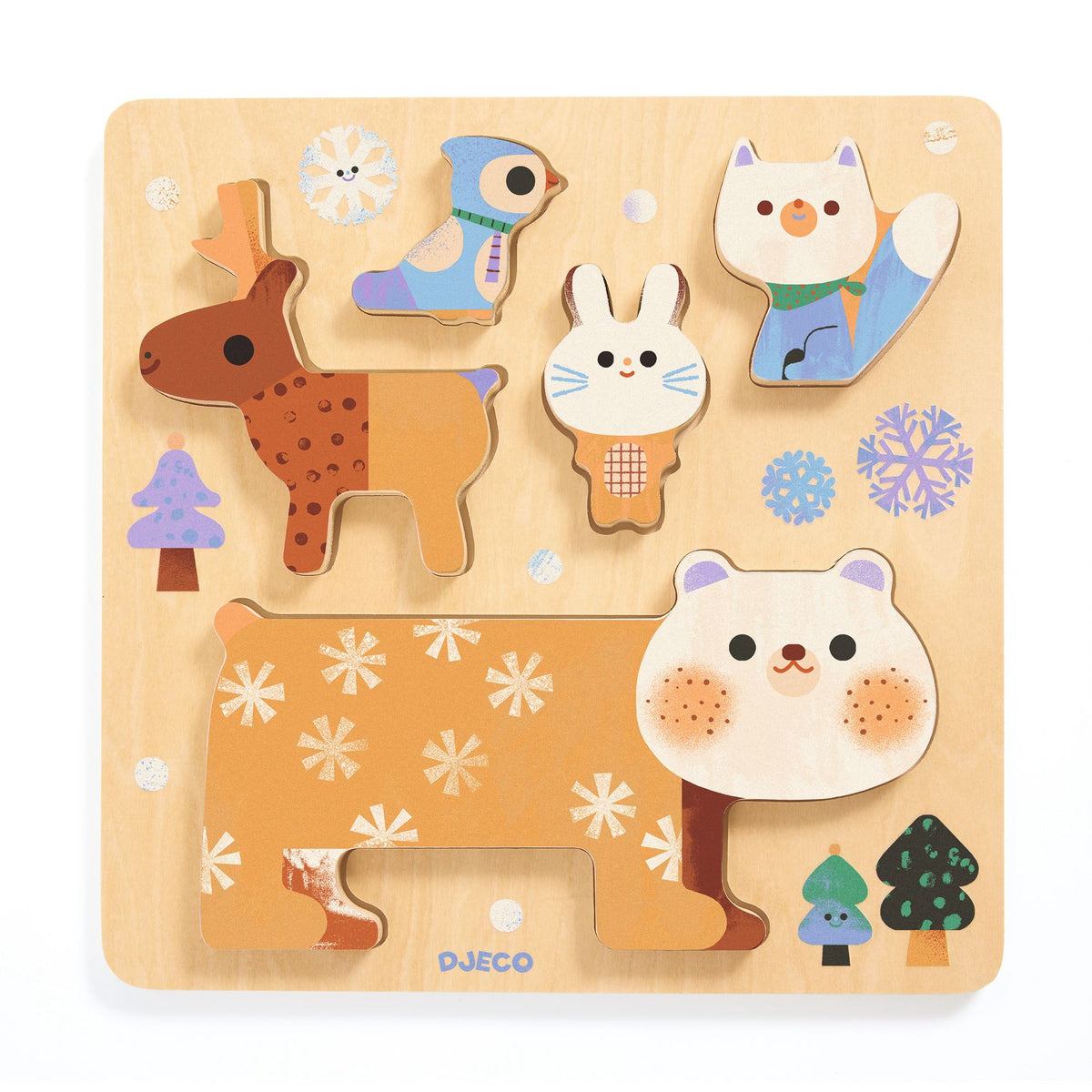 Puzzle en bois WoodyStack – Djeco