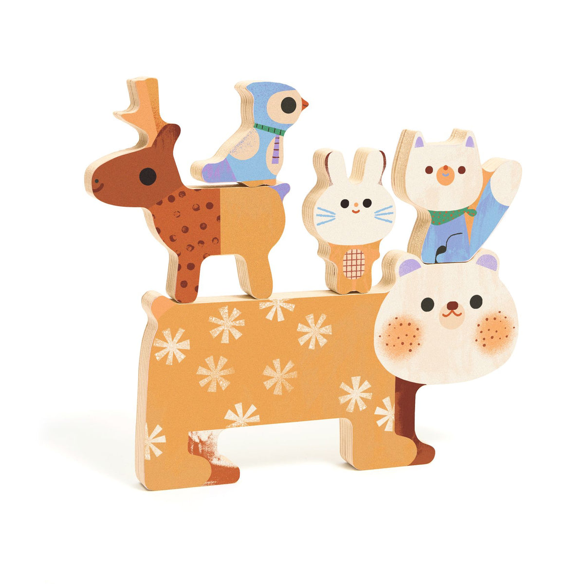 Puzzle en bois WoodyStack – Djeco