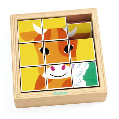 Animoroll – puzzle rotatif en bois – Djeco
