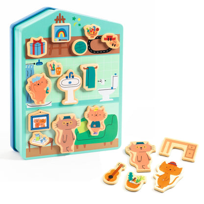 InZeHouse – jeu magnétique Inzebox – Djeco