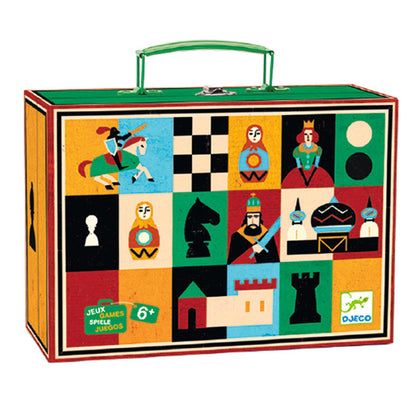 Échecs et dames – mallette de jeux – Djeco