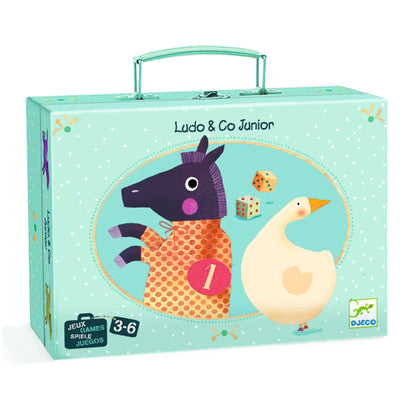 Ludo and Co Junior – jeu de l’oie et petits chevaux – Djeco
