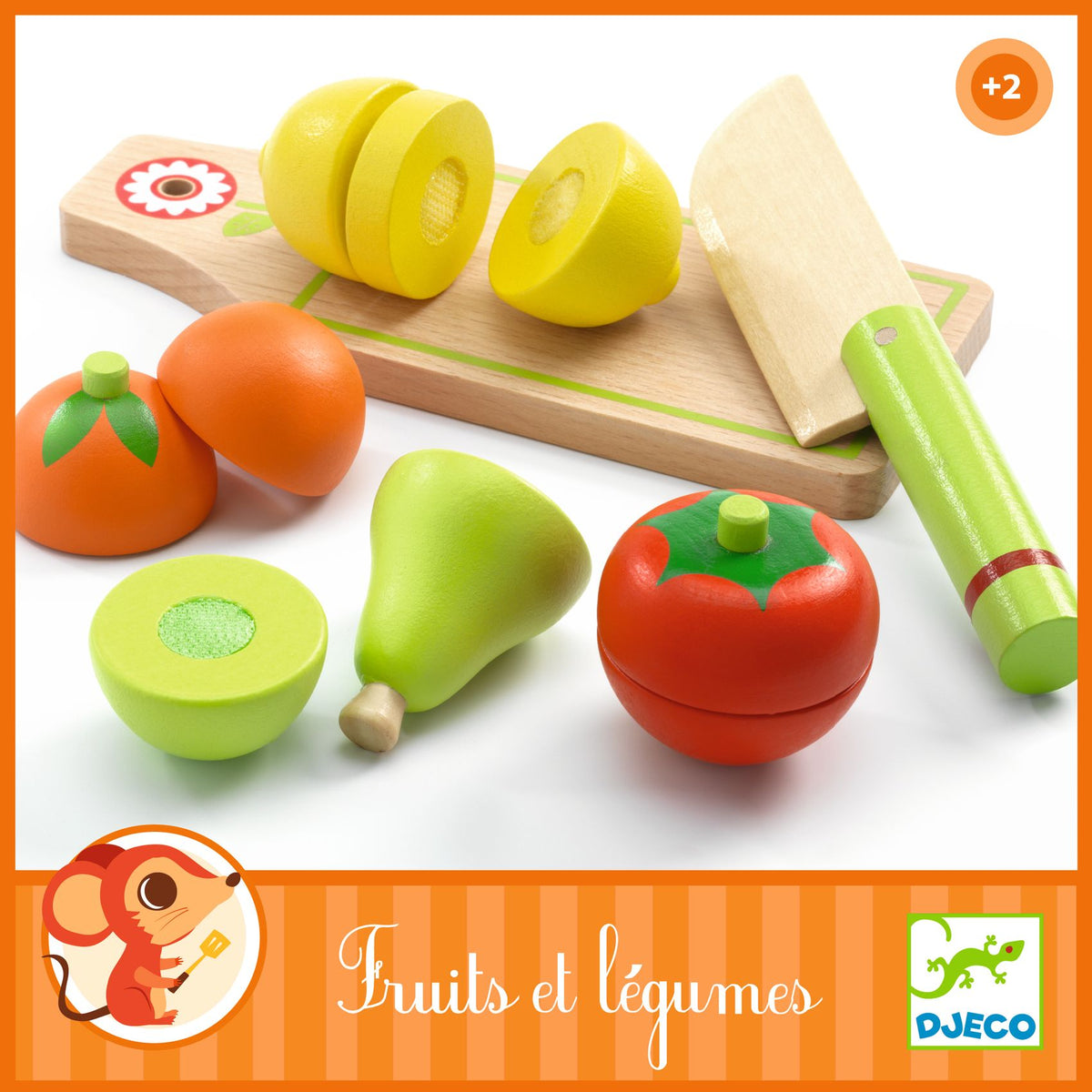 Fruits et légumes à couper en bois – Djeco