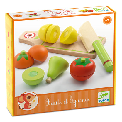 Fruits et légumes à couper en bois – Djeco