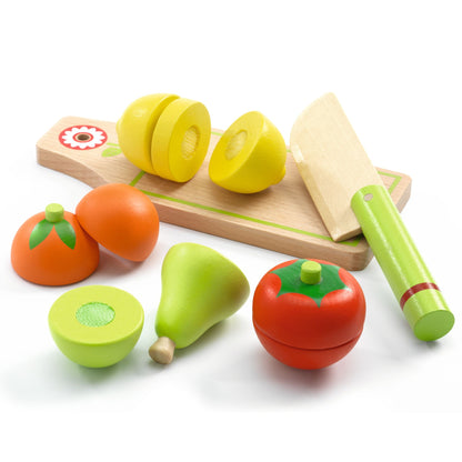 Fruits et légumes à couper en bois – Djeco