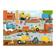 Puzzle géant Le chantier – 12 pièces – Djeco