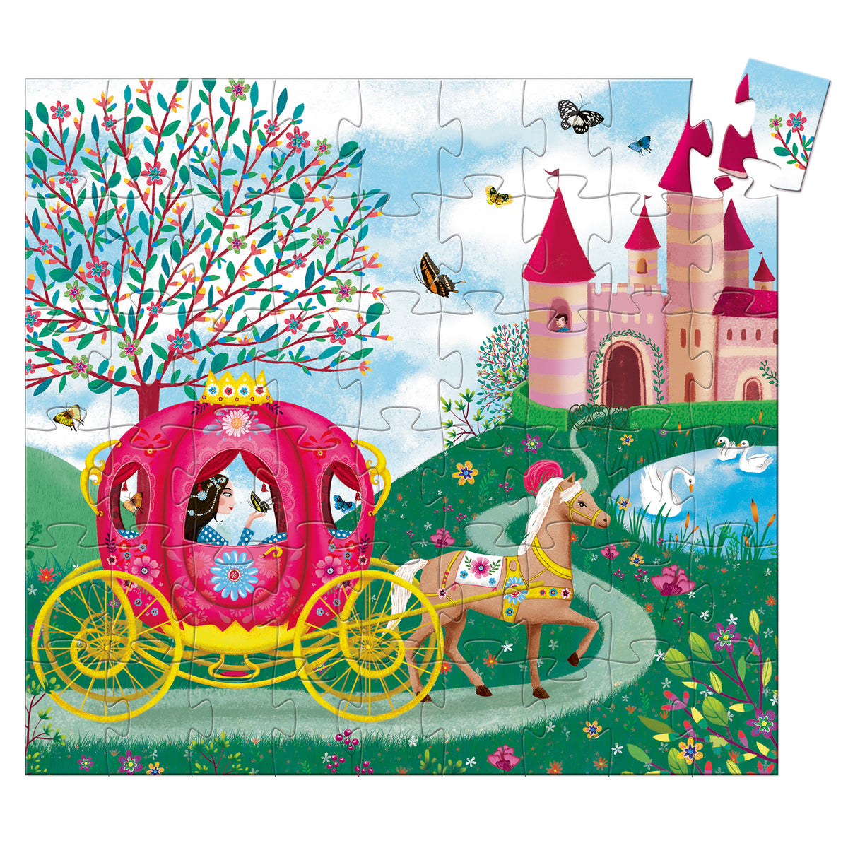 Puzzle Le carrosse d’Élise – 54 pièces – Djeco