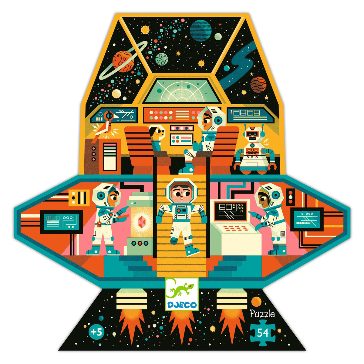 Puzzle Station spatiale – 54 pièces – Djeco
