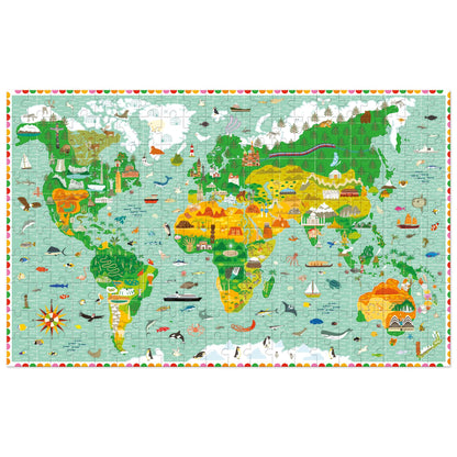 Puzzle observation Tour du monde – 200 pièces – Djeco