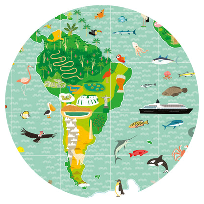 Puzzle observation Tour du monde – 200 pièces – Djeco