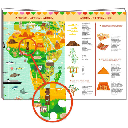 Puzzle observation Tour du monde – 200 pièces – Djeco