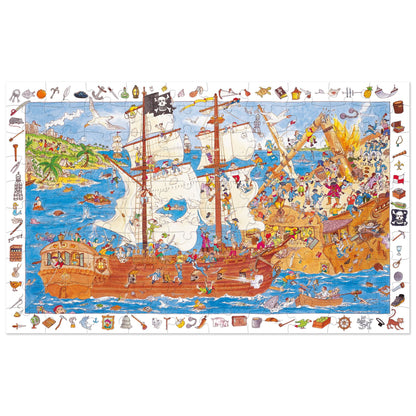Puzzle observation Les pirates – 100 pièces – Djeco