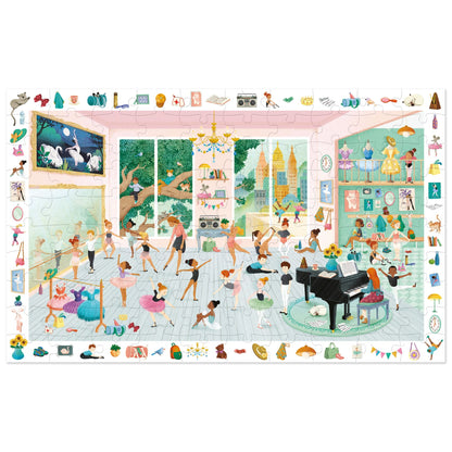 Puzzle observation L’école de danse – 100 pièces – Djeco