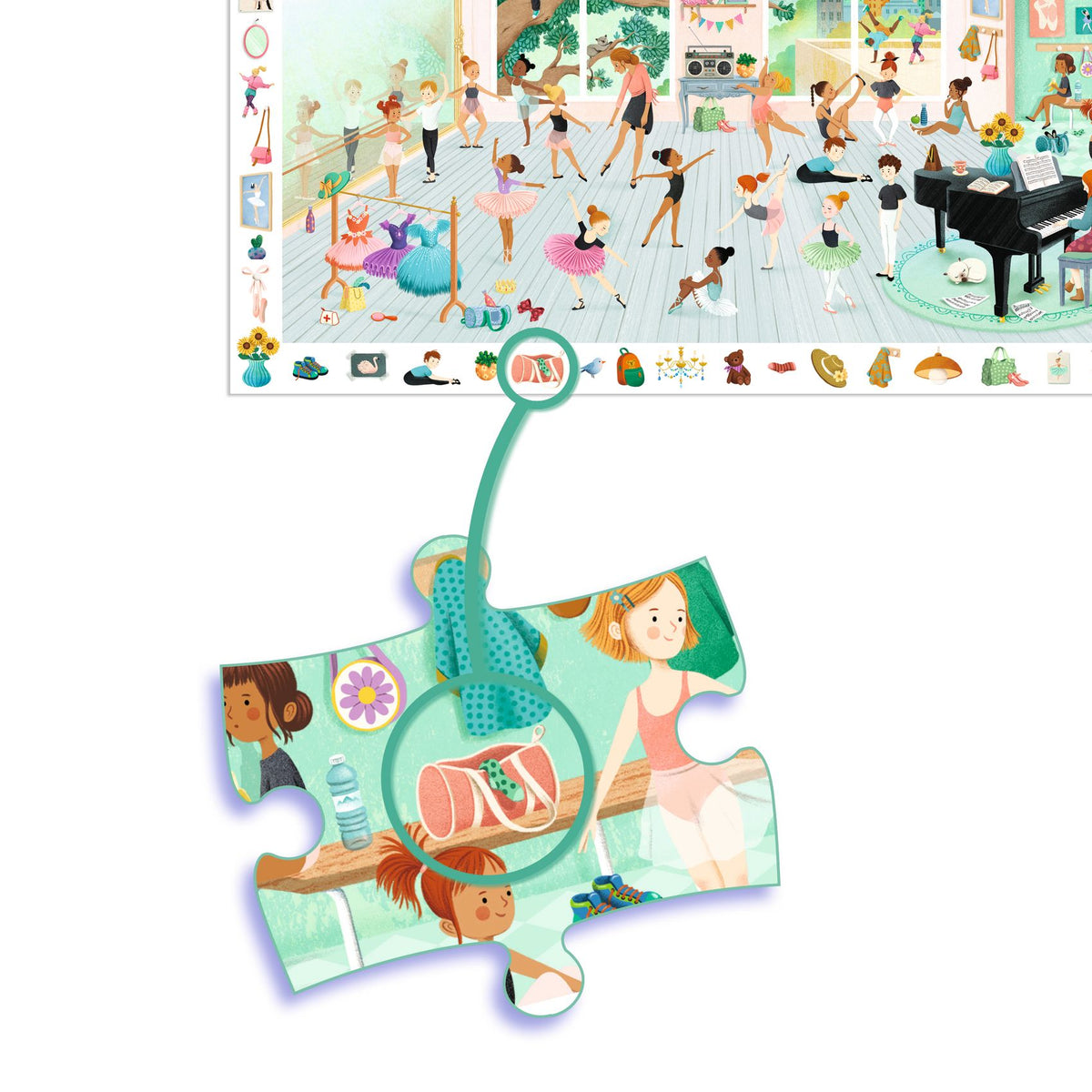 Puzzle observation L’école de danse – 100 pièces – Djeco