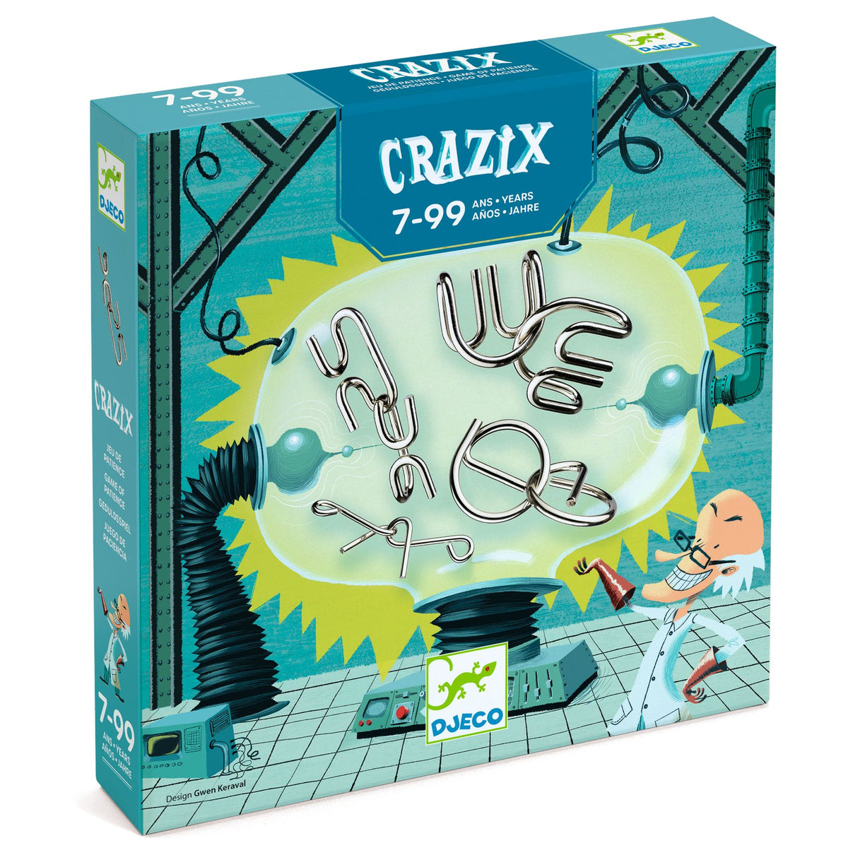 Crazix – 6 casse-tête en métal – Djeco