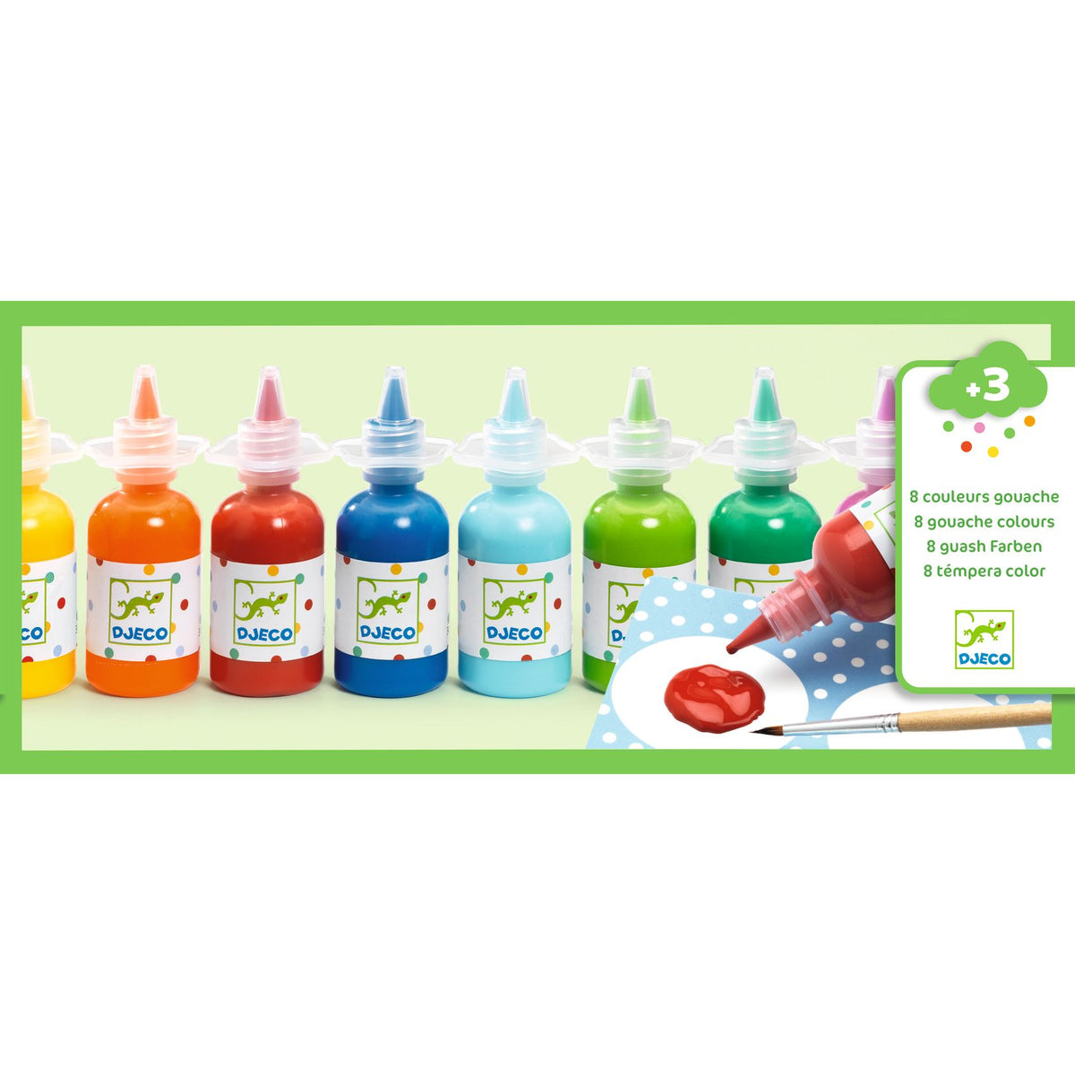 8 bouteilles de gouache – Djeco