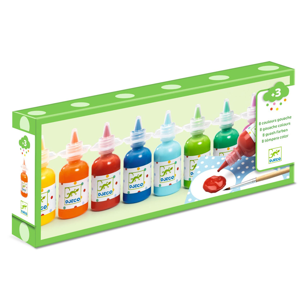 8 bouteilles de gouache – Djeco