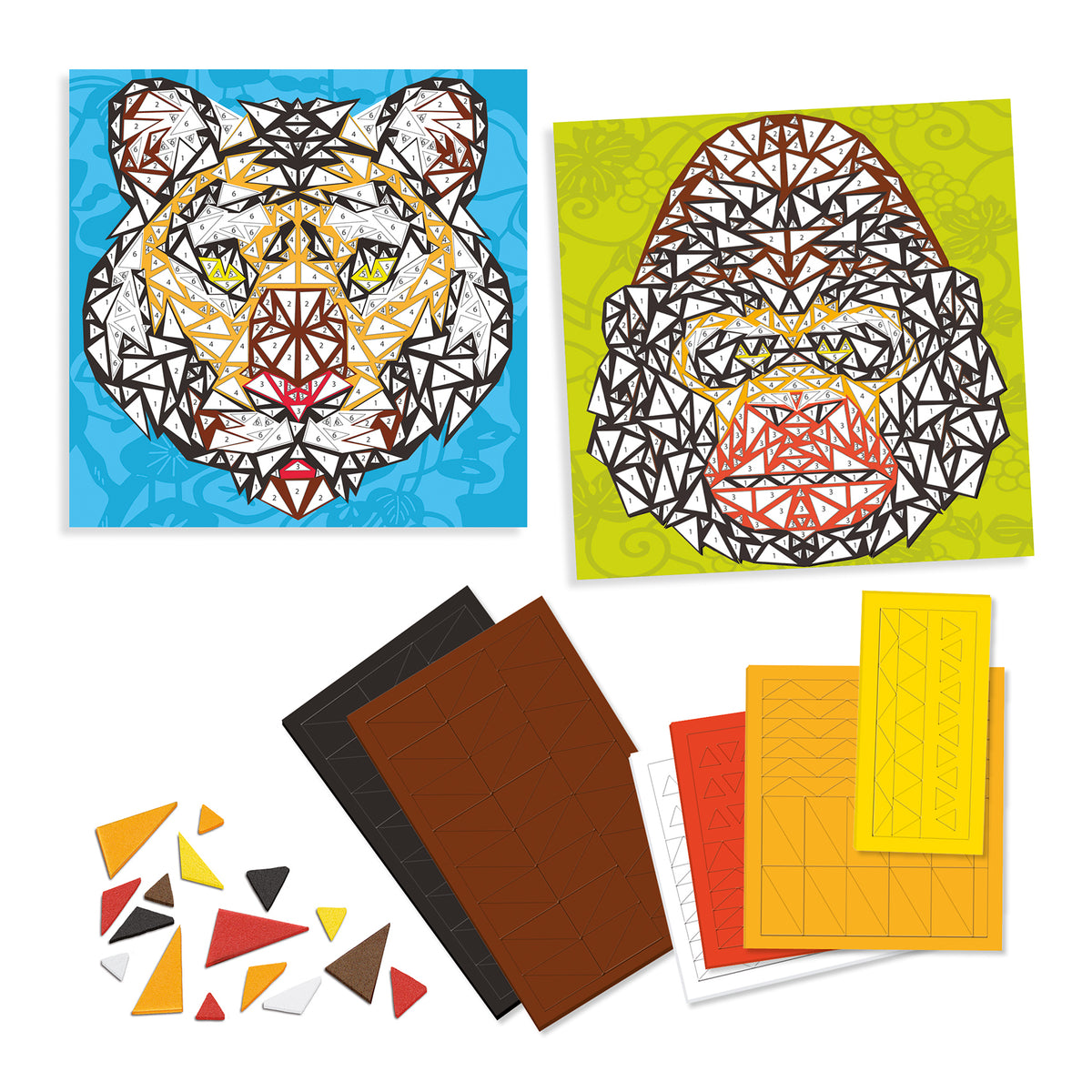 Mosaïques Khan – tigre et gorille – Djeco