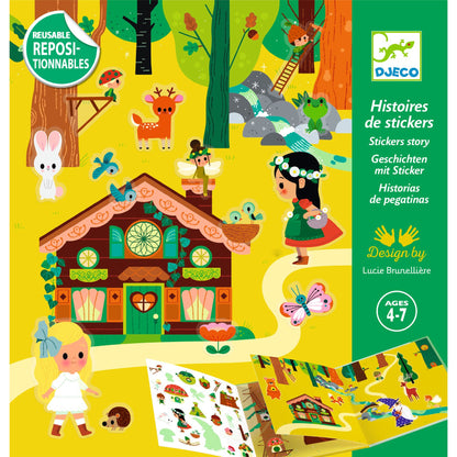 Stickers repositionnables La forêt magique – Djeco